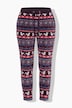 Homewear-Hose, Plüsch, Norwegermuster, Elastikbund