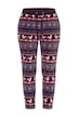 Homewear-Hose, Plüsch, Norwegermuster, Elastikbund