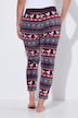 Homewear-Hose, Plüsch, Norwegermuster, Elastikbund