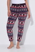 Homewear-Hose, Plüsch, Norwegermuster, Elastikbund