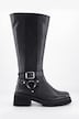 Lederstiefel, XL-Schaft, Wechselfußbett, Weite H