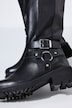 Lederstiefel, XL-Schaft, Wechselfußbett, Weite H