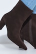 Leder-Stiefeletten, Veloursleder, Wechselfußbett, Weite H