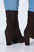Leder-Stiefeletten, Veloursleder, Wechselfußbett, Weite H