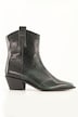 Leder-Stiefeletten, Cowboy-Look, Wechselfußbett, Weite H