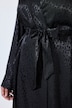 Kimono TruYou, coupe longue, avec ceinture à nouer en satin