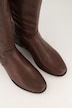 Lederstiefel, XL-Schaft, Wechselfußbett, Weit H
