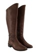 Leather boots, XXL shaft, removable footbed, width H