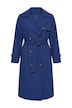 Trenchcoat, leicht oversized, Revers, Bindegürtel