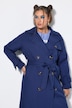 Trench-coat légèrement oversize, col à revers et ceinture à nouer