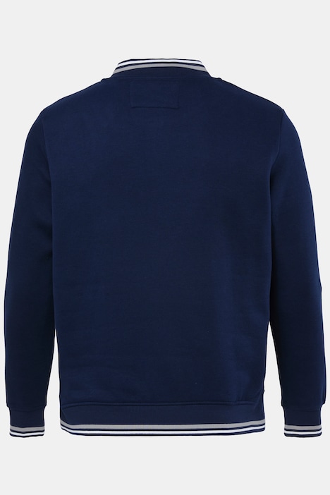Collegejacke, Sweat, Knopfleiste, Stickereien, bis 8 XL