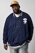 Collegejacke, Sweat, Knopfleiste, Stickereien, bis 8 XL
