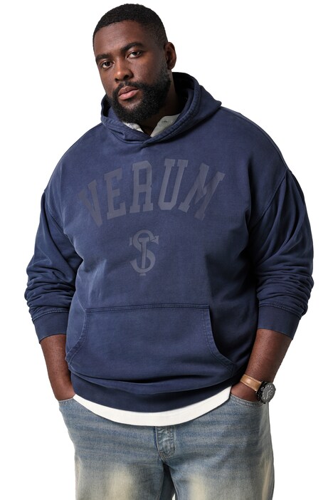 Hoodie, hooded jumper, vintage look, chest print, up to 8XL