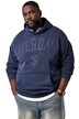 Hoodie, hooded jumper, vintage look, chest print, up to 8XL