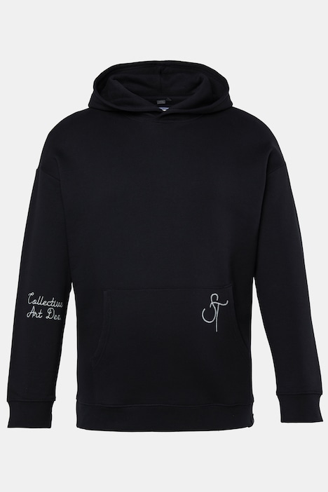 Hoodie, Kapuzensweater, Stickereien, Kängurutasche, bis 8 XL