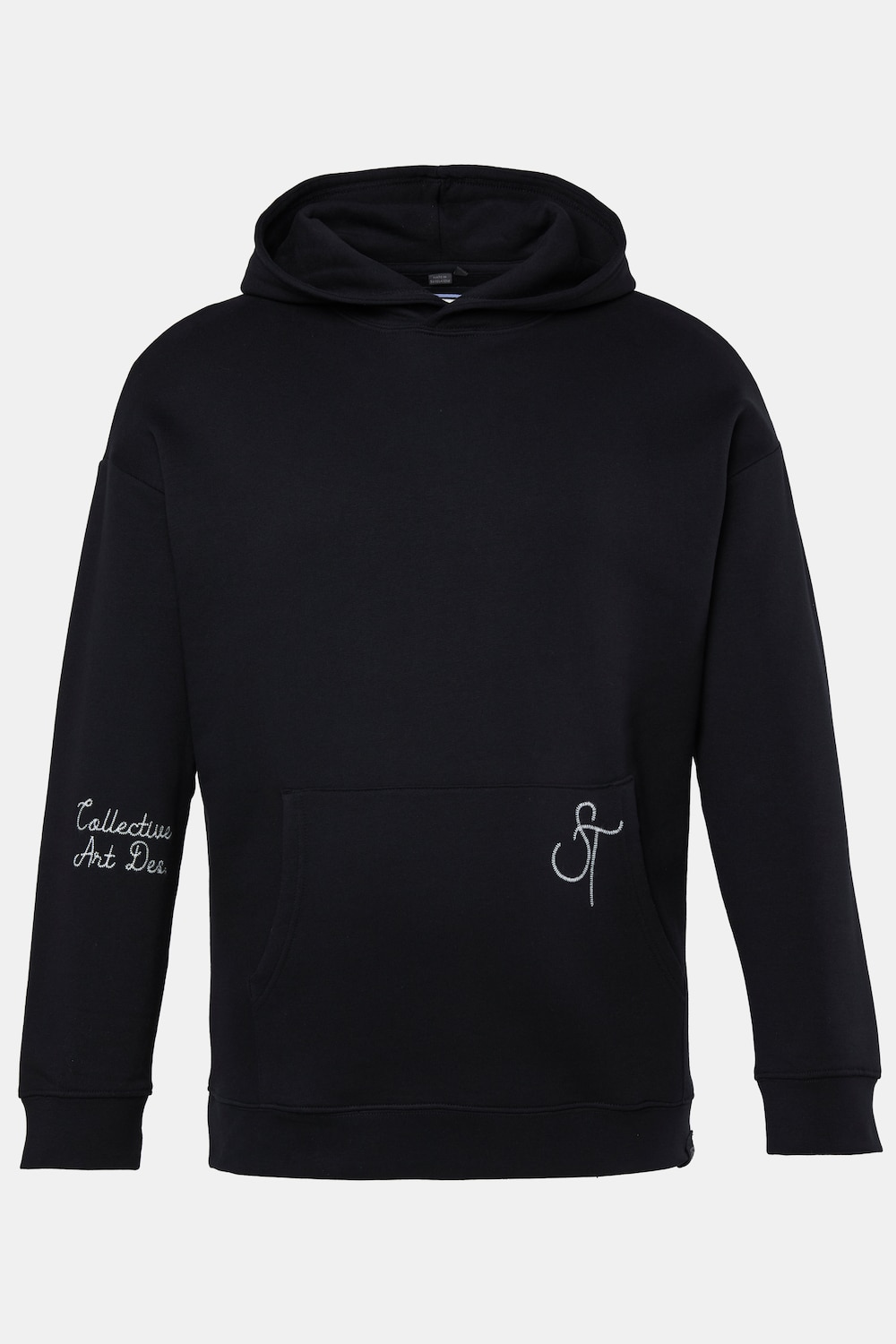 Hoodie, Kapuzensweater, Stickereien, Kängurutasche, bis 8 XL