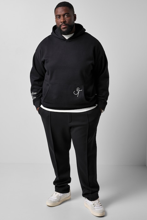 Hoodie, Kapuzensweater, Stickereien, Kängurutasche, bis 8 XL