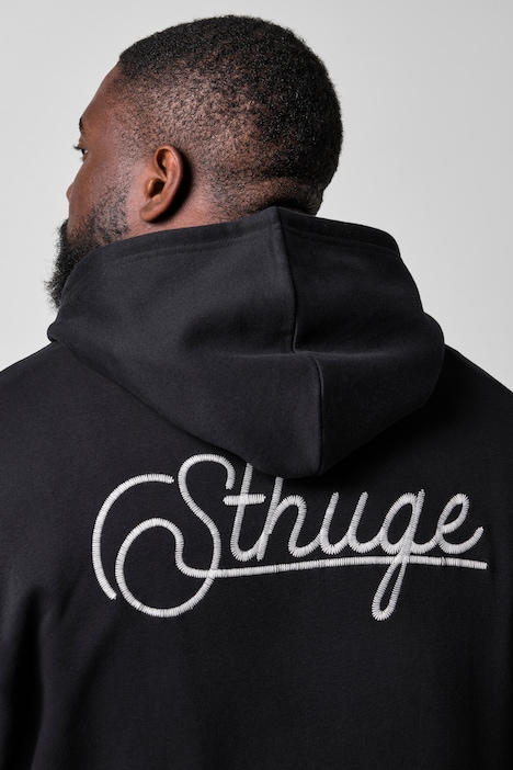 Hoodie, Kapuzensweater, Stickereien, Kängurutasche, bis 8 XL