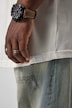 Henley, Langarm, Waffelpiqué, Knopfleiste, bis 8 XL