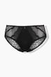 Culotte midi, dentelle et empiècement en microfibre