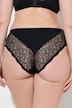 Culotte midi, dentelle et empiècement en microfibre