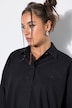 Camisa, oversize, bordado SU, puños con botones dorados