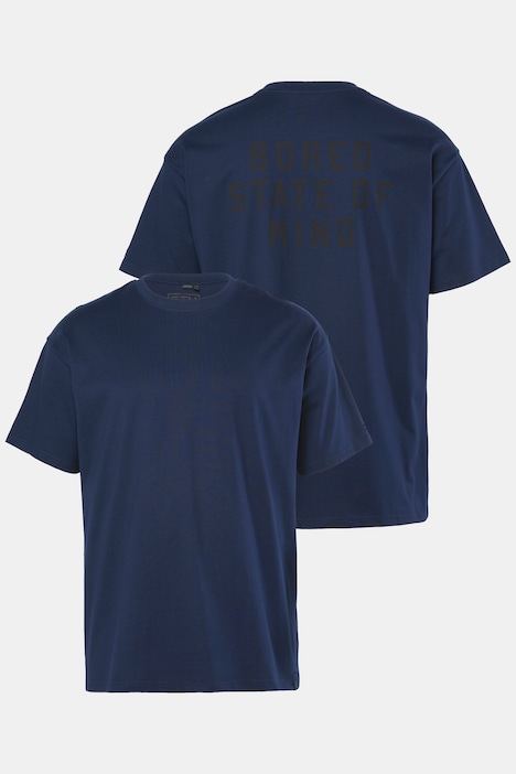 T-Shirt, Halbarm, oversized, Rückenprint, bis 8 XL