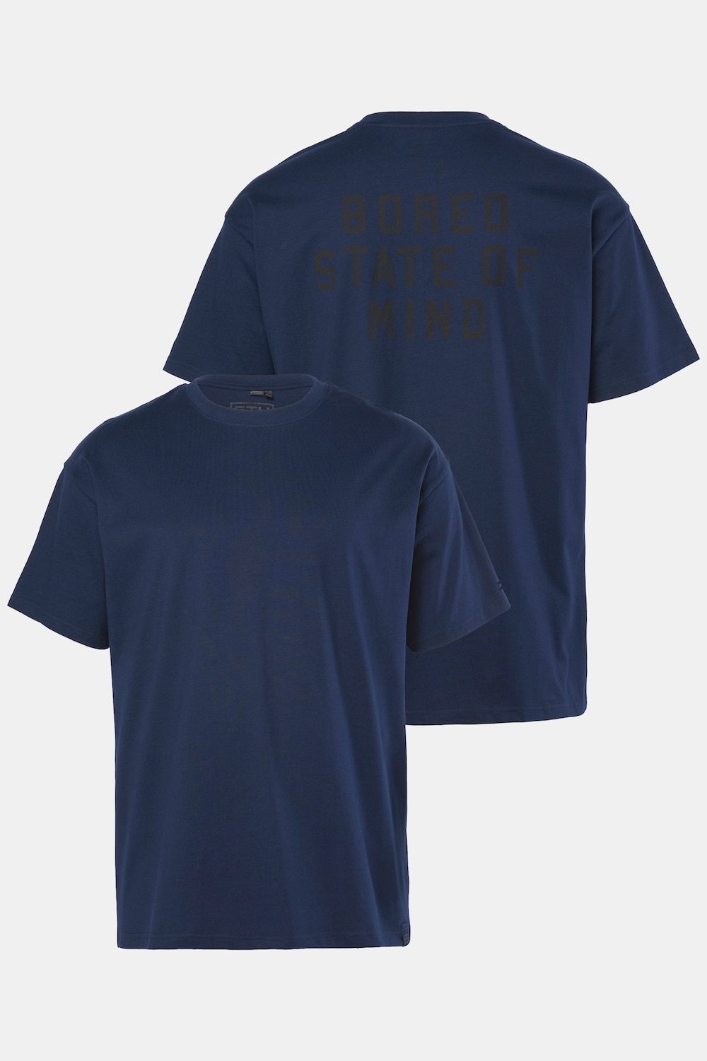 T-Shirt, Halbarm, oversized, Rückenprint, bis 8 XL