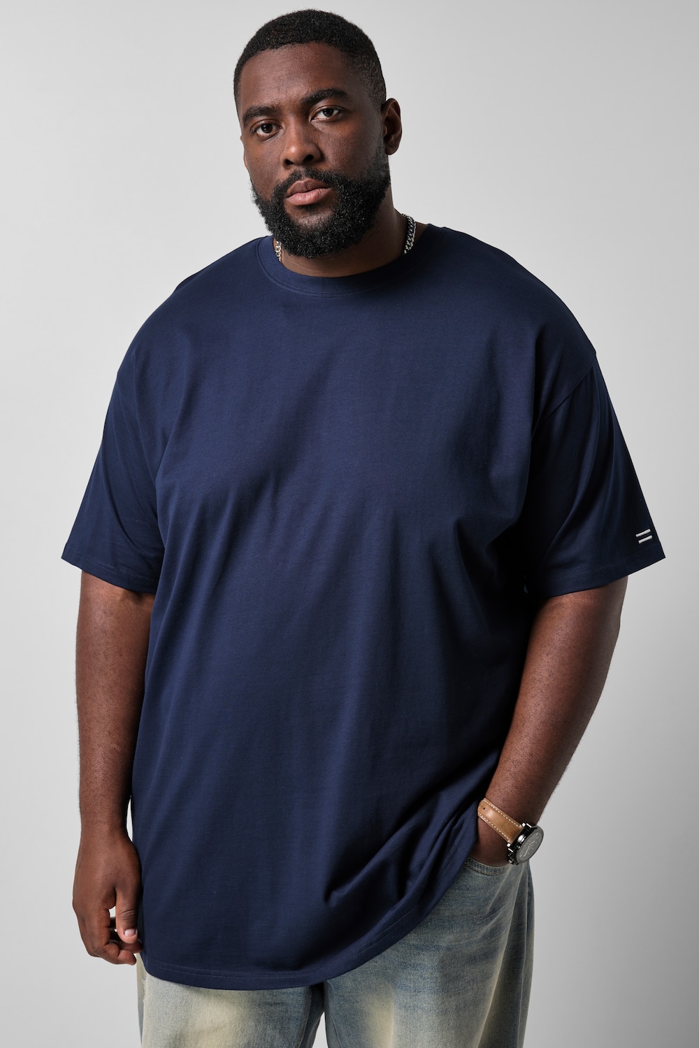 T-Shirt, Halbarm, oversized, Rückenprint, bis 8 XL