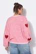 Trui, boxy shape, knuffelzacht, hartjes