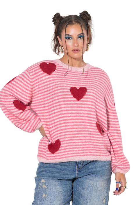 Pullover, Boxy Shape, kuschelweich, Hearts