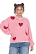 Pullover, Boxy Shape, kuschelweich, Hearts