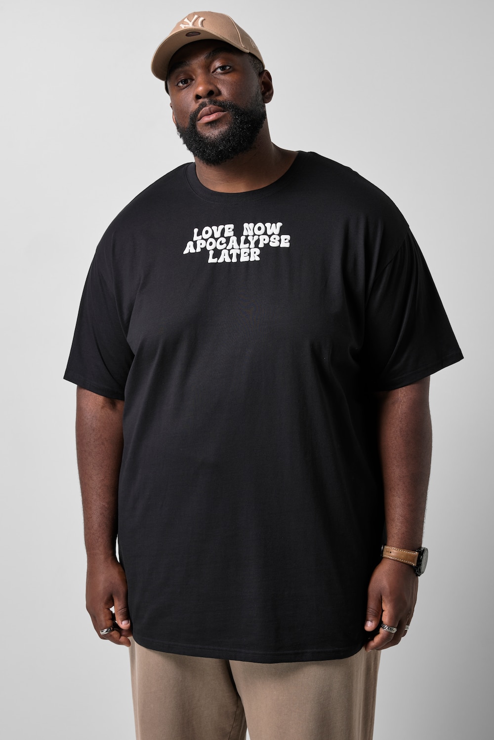 T-Shirt, Halbarm, oversized, Print, bis 8 XL