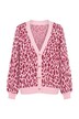 Strickjacke, oversized, Color Leo, Herz-Knöpfe