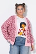 Strickjacke, oversized, Color Leo, Herz-Knöpfe