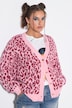 Strickjacke, oversized, Color Leo, Herz-Knöpfe