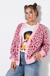 Strickjacke, oversized, Color Leo, Herz-Knöpfe
