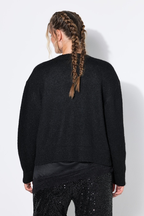 Strickjacke, oversized, extra langer Langarm