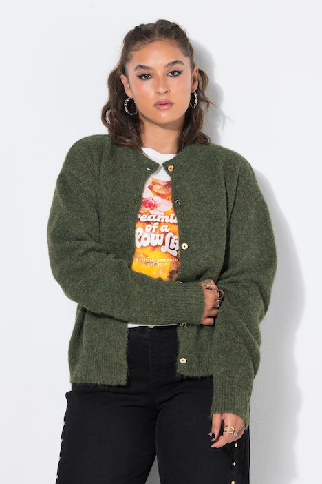 Cardigan oversize, manches ultra-longues