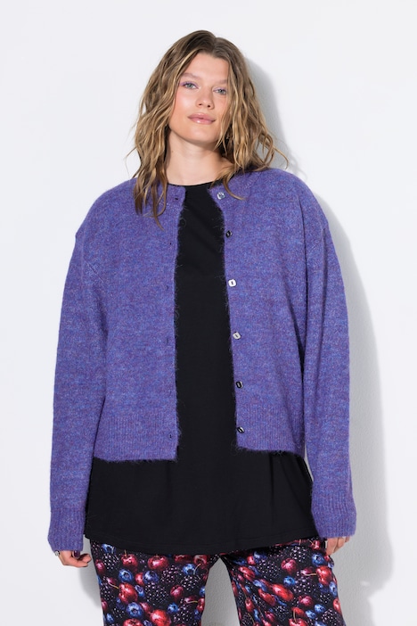 Strickjacke, oversized, extra langer Langarm