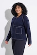 Strickjacke, Hemdkragen, Reißverschluss, Langarm