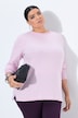 Textured Striped Rolled Edge Sweater