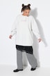 Rock, A-Linie, asymmetrischer Saum, Spitze