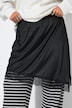 Rock, A-Linie, asymmetrischer Saum, Spitze