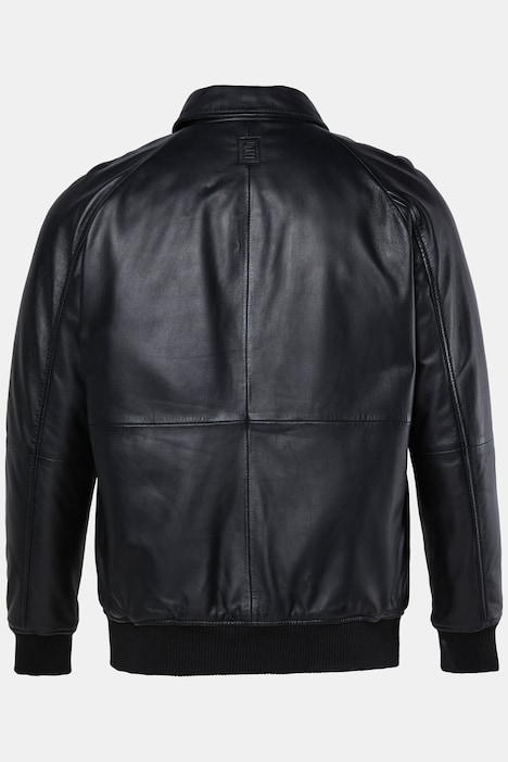 Leder-Blouson, Leder, oversized, Lammnappa, Wattierung, bis 8 XL