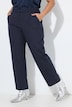 Hose, Nadelstreifen, weites, gerades Bein, Komfortbund