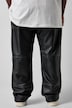 Leren broek, leer, baggy fit, grote achterzakken, tot 72