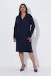 Strickkleid, Kelchkragen, V-Ausschnitt, Langarm