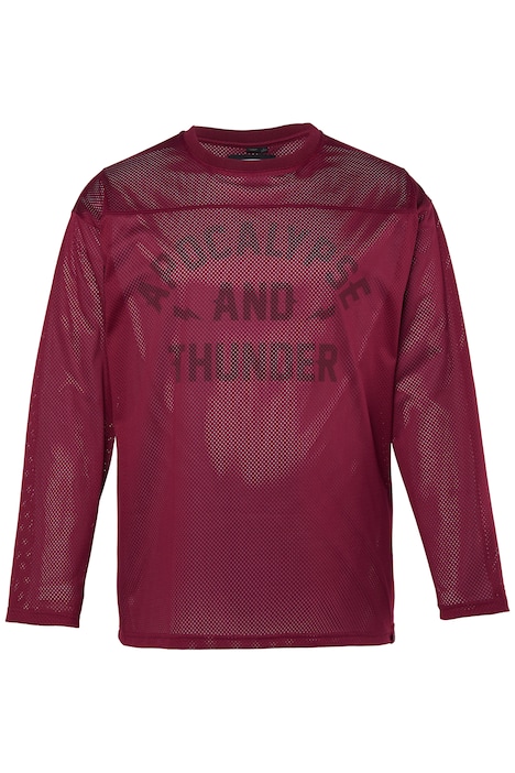 dres, dlouhé rukávy, síťovaný žerzej, potisk, do vel. 8XL