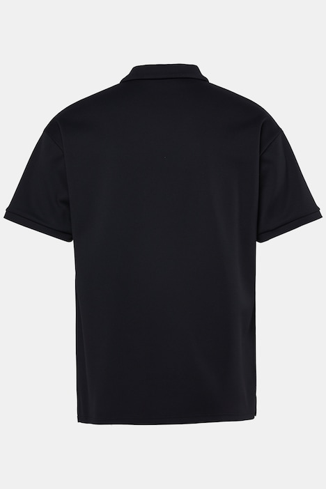 Polo, oversize, manches courtes, col avec zip, jusqu'au 8 XL